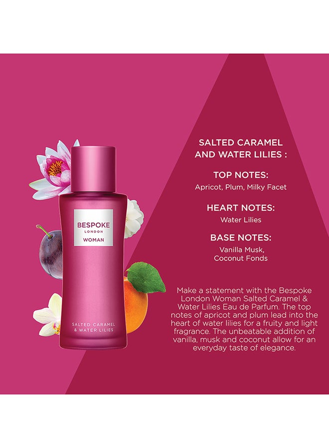 BESPOKE LONDON BESPOKE London Perfume For Women Salted Caramel & Water Lilies Eau De Parfum | 100ml | Sweet & Floral Blend | Long-Lasting, Luxurious Women's Fragrance | Perfect for Daily Wear & Special Moments  - Image 3