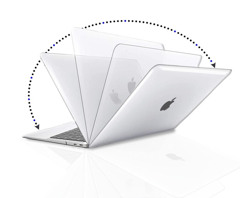 GIOIA BAZAAR Case For Macbook,Plastic Hard Shell Case Cover Compatible With Macbook Air 13 Inch(2020 2019 2018 Release) M1 A2337 A2179 A1932 With Retina Display&Touch Id (Keyboard Combo)Clear - Image 4