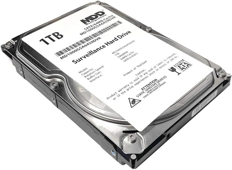 MDD MAXDIGITALDATA ماكس ديجيتال داتا 1 تيرابايت 64 ميجابايت كاش 5900PM SATA 6.0Gb/s 3.5 بوصة قرص صلب داخلي لمراقبة CCTV DVR (MD1000GSA6459DVR) - مع ضمان لمدة سنتين (مجددة) - Image 2