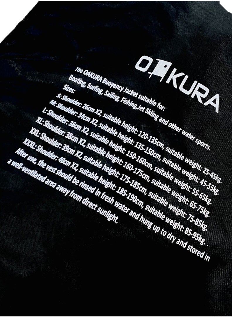 oakura - J04 Life Jacket Premium Buoyancy Vest For Adults And Kids Adjustable Fit, Available In 3 Different Mesmerizing Colors And 5 Different Sizes - Image 1