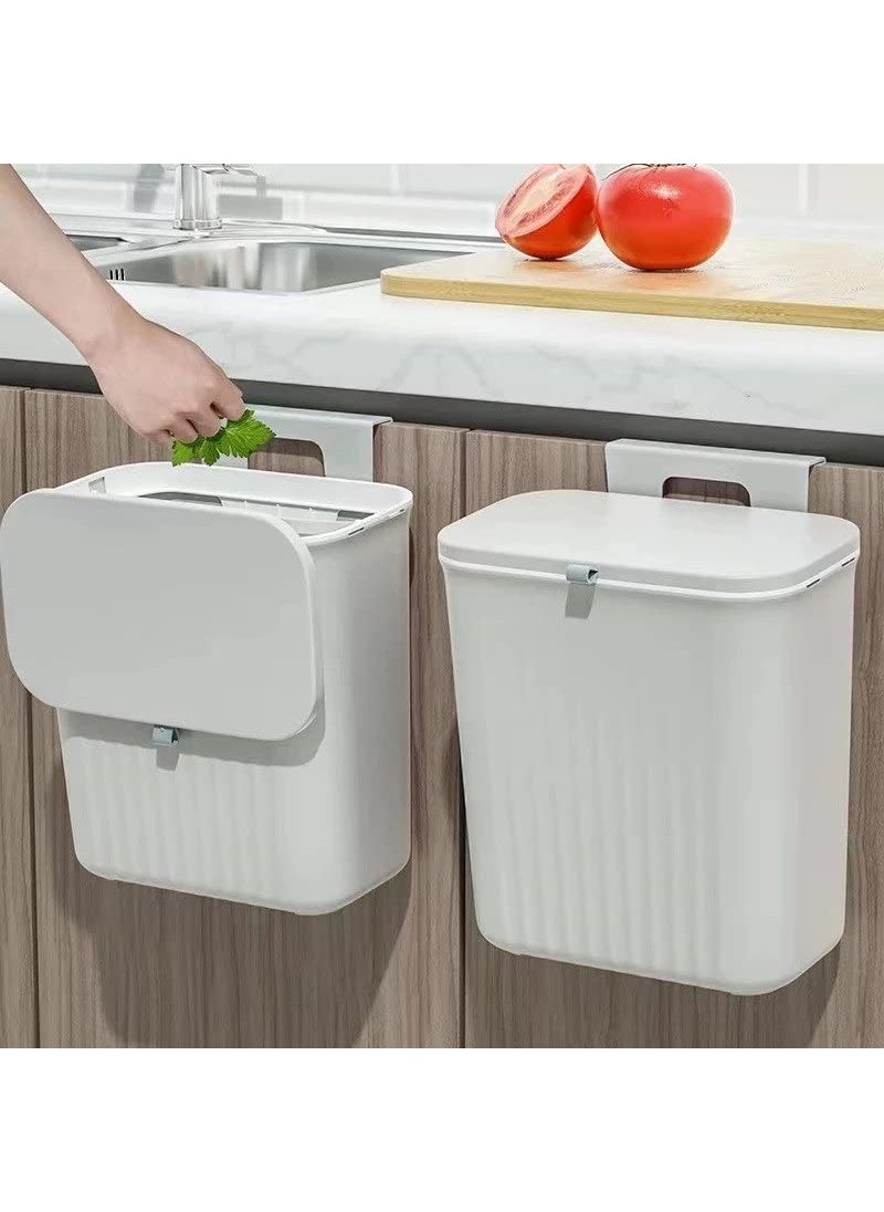 MAPPLE CREATION MAPPLE CREATION Small Waste Bin Cute Ninja Press Desk Bin with Lid Bedroom Bin with 1 Roll of Waste Bag Dustbin for Home Bedroom Kitchen Car Office Trash Can green waste bin JK12  - Image 2