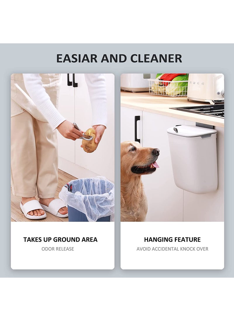 MAPPLE CREATION MAPPLE CREATION Small Waste Bin Cute Ninja Press Desk Bin with Lid Bedroom Bin with 1 Roll of Waste Bag Dustbin for Home Bedroom Kitchen Car Office Trash Can green waste bin JK12  - Image 5