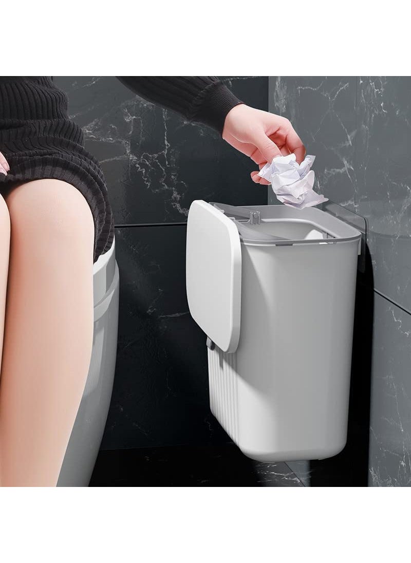 MAPPLE CREATION MAPPLE CREATION Small Waste Bin Cute Ninja Press Desk Bin with Lid Bedroom Bin with 1 Roll of Waste Bag Dustbin for Home Bedroom Kitchen Car Office Trash Can green waste bin JK12  - Image 4