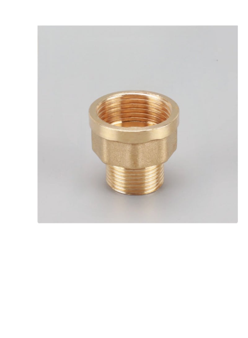GA,Brass Nipple socket, BSP MaleAnd Female Thread Connectors, Heavy-Duty 1200 PSI, NPT Brass Adapter 3/4" Female to 1/2" Male Adaptor  - Image 1