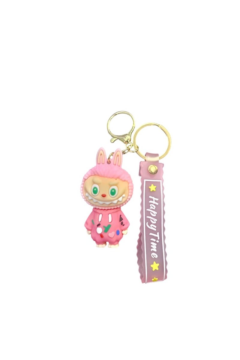Labobo Keychain, Cute 3D Plastic Keychain, Cartoon Design