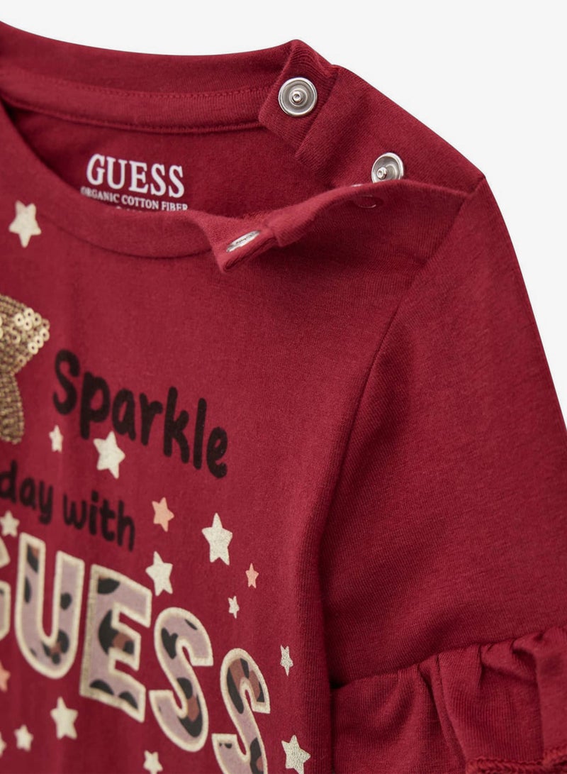 GUESS Kids Crew Neck Shirt and Leggings Sets - Image 4