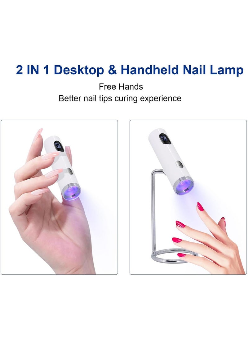 Saviland Single Nail Lamp 3W, Portable Mini LED UV Nail Dryer for Gel Polish, 60-Second Timer, USB Powered - Image 5