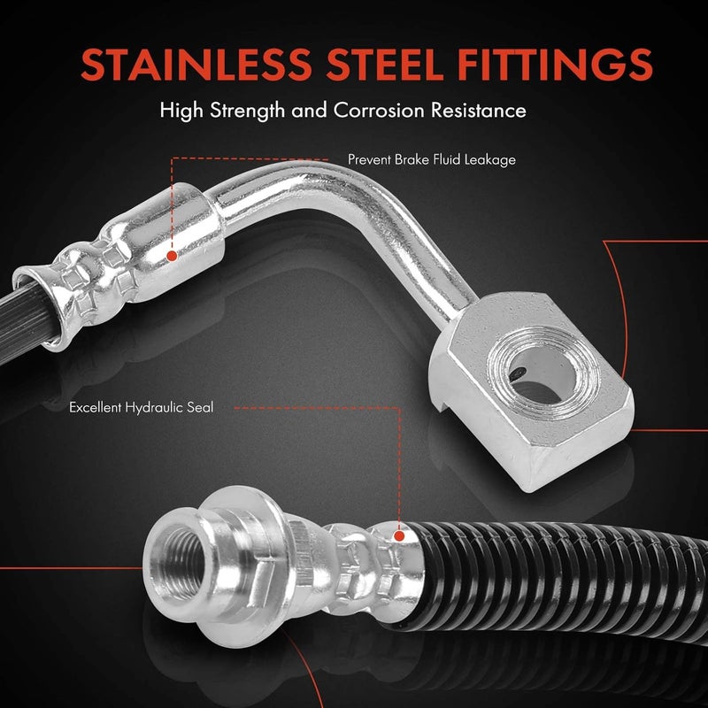 A-Premium Rear Driver Brake Hydraulic Hose for Cadillac DTS - Image 4