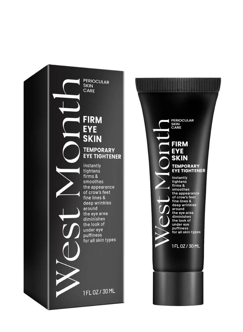 WEST MONTH Temporary Eye Tightener Firm Eye Skin Eye Tightening Cream Instant Reduces Under Eye Bags Wrinkle Dark Circles Make up Eye Firmer Instant Eye Firm Cream Instant Firm Eye Tightening Cream Fast Firming Eye Cream 30ml - Image 1