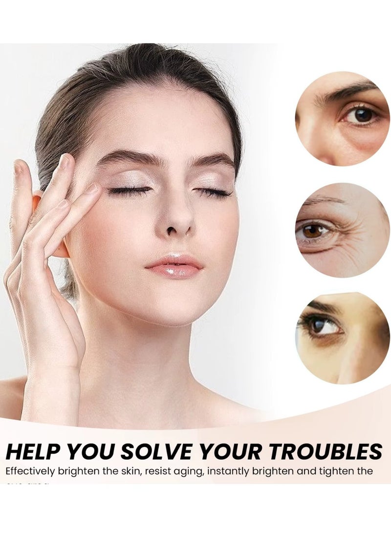 WEST MONTH Temporary Eye Tightener Firm Eye Skin Eye Tightening Cream Instant Reduces Under Eye Bags Wrinkle Dark Circles Make up Eye Firmer Instant Eye Firm Cream Instant Firm Eye Tightening Cream Fast Firming Eye Cream 30ml - Image 4