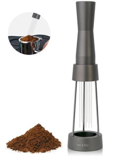 MIBRU Coffee Needle Pen Size Design With Tamper Compatible Replacement 58mm 53mm 51mm Distributor Leveler Tool Conglomerate Type Professional Barista Coffee Powder Stirring Tool with base Aluminum  - Image 1