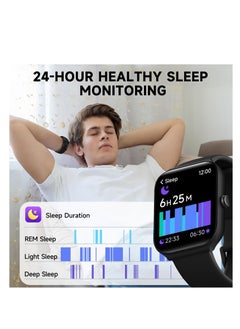 Excefore Smart Watches for Men Women, Alexa Built in & Bluetooth Call(Answer/Make), 1.95" Full Touch Screen Fitness Tracker, IP68 Waterproof Heart Rate Sleep Monitor, 100+ Sport Modes, for iPhone Android  - Image 4