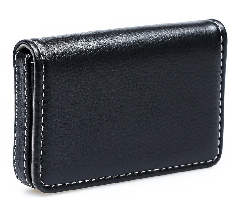 AI-DEE RFID Blocking Wallet - Minimalist Leather Business Credit Card Holder - Black - Image 3