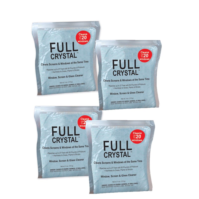 Full Crystal Refill Kit - 1 lb. Bag of Crystal Powder Exterior Window Cleaner for Glass and Screens - Cleans Up to 80 Windows - Shipped Product Packaging May Vary - Image 1