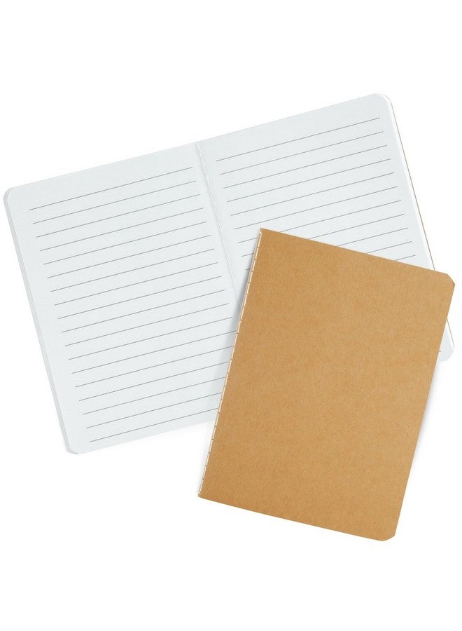 Paper Junkie 24-Pack Kraft Paper Notebooks A6 Size, 4x6 in Writing Journal with 80 Lined Pages, Notebook Set for Students, Kids, Classroom, Travel, Business, Office Supplies - Image 5