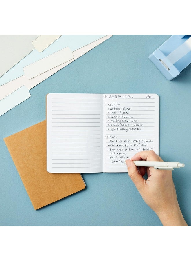 Paper Junkie 24-Pack Kraft Paper Notebooks A6 Size, 4x6 in Writing Journal with 80 Lined Pages, Notebook Set for Students, Kids, Classroom, Travel, Business, Office Supplies - Image 2
