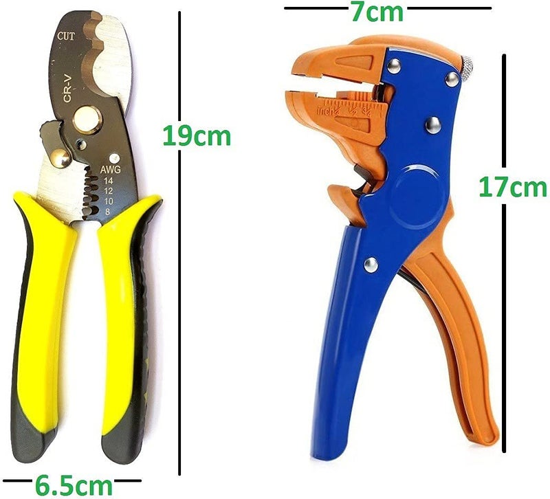 Inditrust Automatic Wire Strippers with 7 Professional Wire Stripping Cutter Portable Stripper Crimper Pliers Wire Crimping Manual Tool Pack of 2  - Image 3