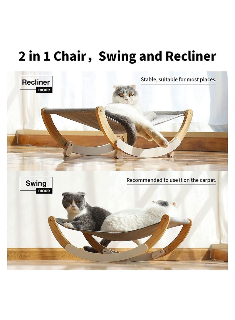 Cool Baby COOLBABY Cat Bed Pet Bed Pet Shaker Anti-slip Mat Design Washable Breathable Cloth Pad Solid Wood Cat Bed for Little Cat and Little Dog - Image 4