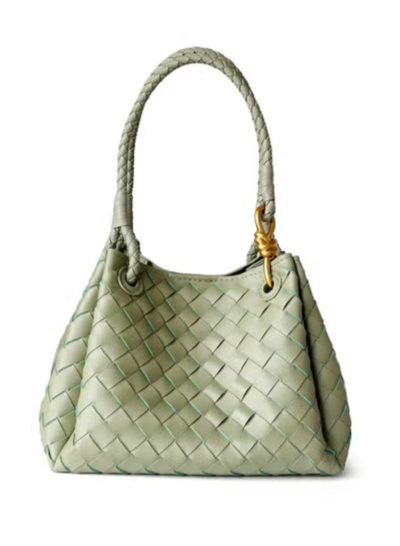Veneta Small Andiamo Parachute Bag in Intrecciato Leather