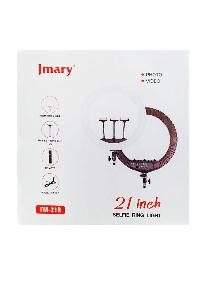 جيه ماري Ring Light FM-21R 52Cm 21 Inch With Remote, 72W - Image 4
