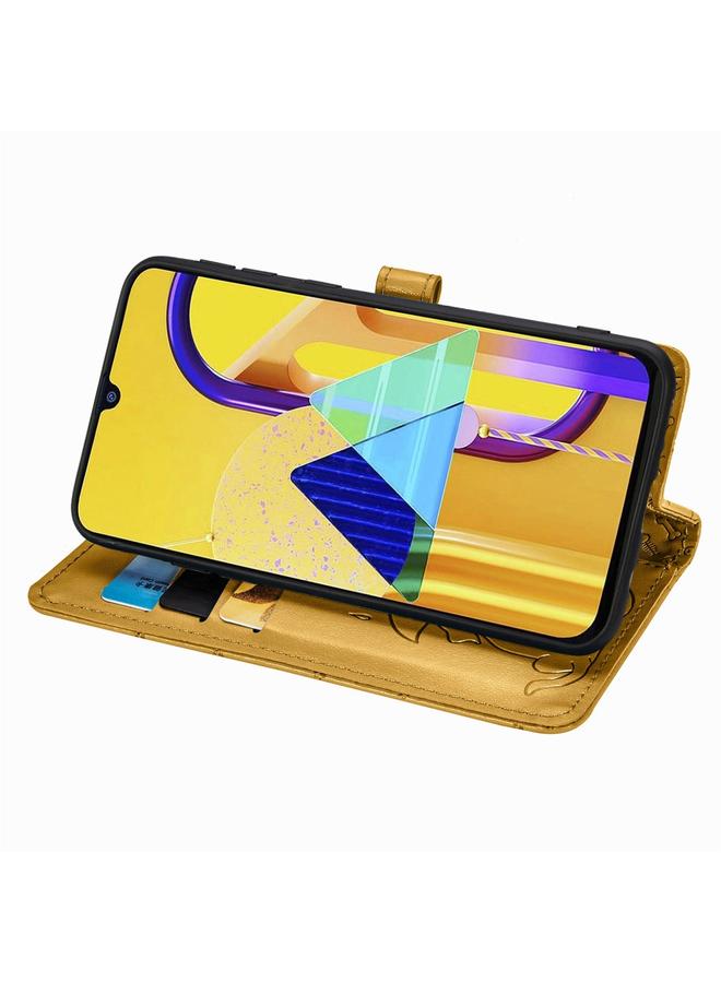 S-TOP Case For Galaxy M30S Cute Cat and Dog Embossed Horizontal Flip Leather Case with Bracket / Card Slot / Wallet / Lanyard - Image 4