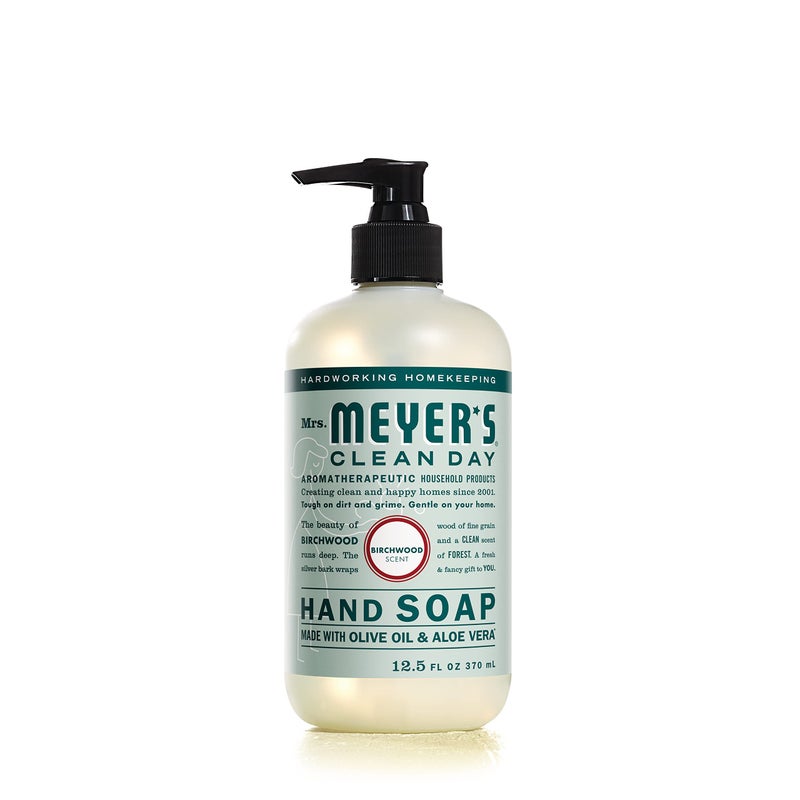 MRS. MEYER'S CLEAN DAY Hand Soap, Made with Essential Oils, Birchwood, 12.5 fl. oz - Image 1