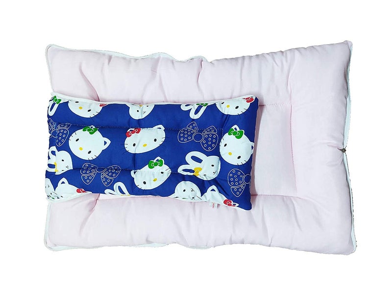 CUSTOMARY Baby 2 in 1 Sleeping Bag/Carry Bag/Bedding set/Gift set (0 to 3 Month) (BLUE-KITTY) - Image 2