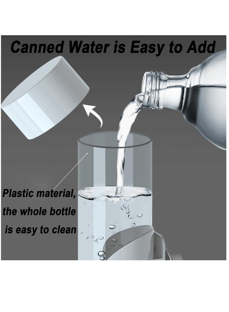 2 Pcs Bird Feeder and Drinker Set, Parakeet Water Dispenser for Cage Bird Drinking Water Bottle Parrot Automatic Drinking Device for Budgie Cockatiel Lovebirds Canary Finch, 400ml - Image 4