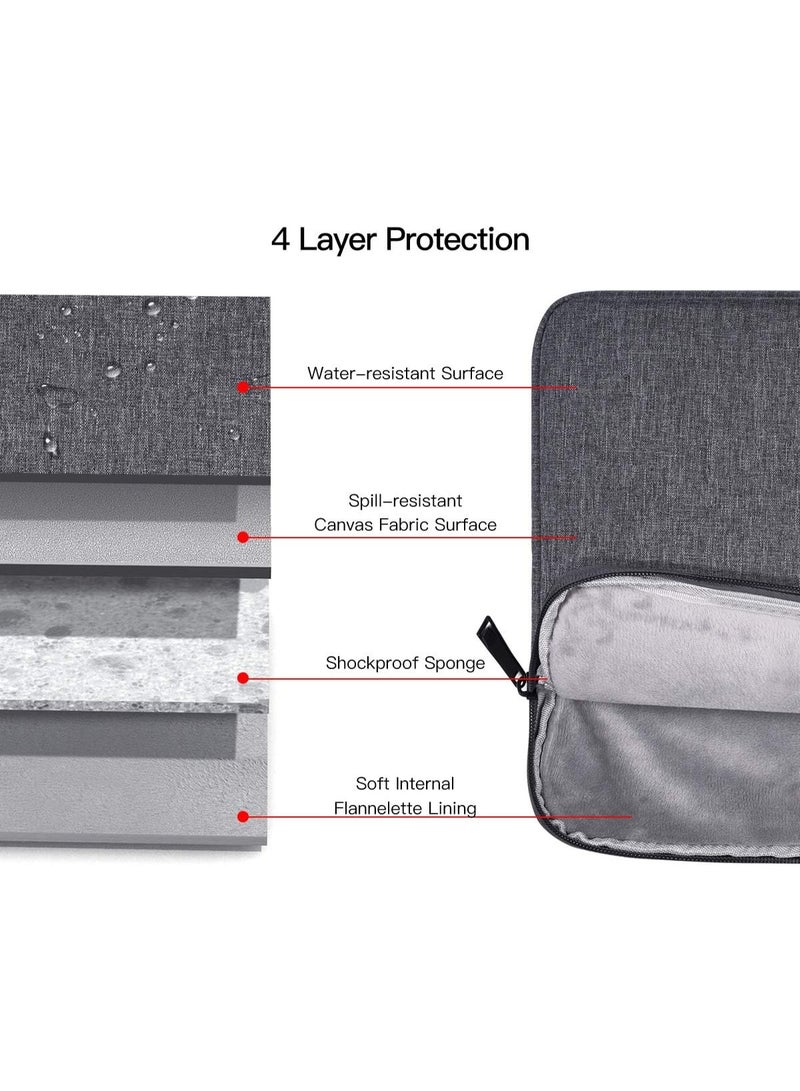 Nadrab Laptop Bag Waterproof Handbag 14.1-15.4 Inch Universal Size Inch Large Capacity Laptop Bag Commuter Briefcase Tablet Protective Case Laptop Bag (Suitable for MAC New 16 Inch) - Image 2