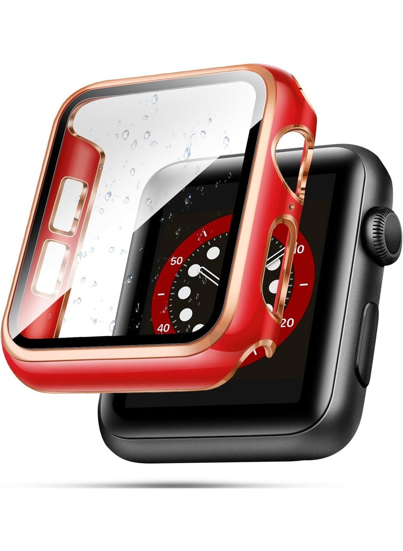 Y&D 2Piece Suitable For AppleWatch4/5/6/SE 40mm universal Watch Tempered Film Integrated Protective Case - Image 2