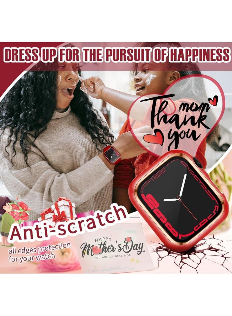 Y&D 2Piece Suitable For AppleWatch4/5/6/SE 40mm universal Watch Tempered Film Integrated Protective Case - Image 5