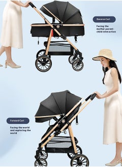 Baby Stroller, Portable And Foldable Travel Stroller For Baby Newborn, Lightweight Pram With Detachable Table And Bassinet Grey - pzsku/Z549ED4A02E8E13757E7CZ/45/_/1735890674/1234b3ff-44e7-4378-86ce-a83bbba100f4