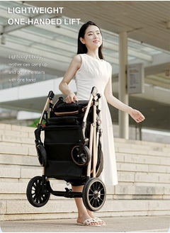 Baby Stroller, Portable And Foldable Travel Stroller For Baby Newborn, Lightweight Pram With Detachable Table And Bassinet Grey - pzsku/Z549ED4A02E8E13757E7CZ/45/_/1735890681/58070c98-454b-42a7-8f2e-5c39896a2dcb