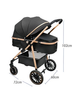 Baby Stroller, Portable And Foldable Travel Stroller For Baby Newborn, Lightweight Pram With Detachable Table And Bassinet Grey - pzsku/Z549ED4A02E8E13757E7CZ/45/_/1735891310/244f9aaf-90aa-4802-ba4e-925dbc765f58