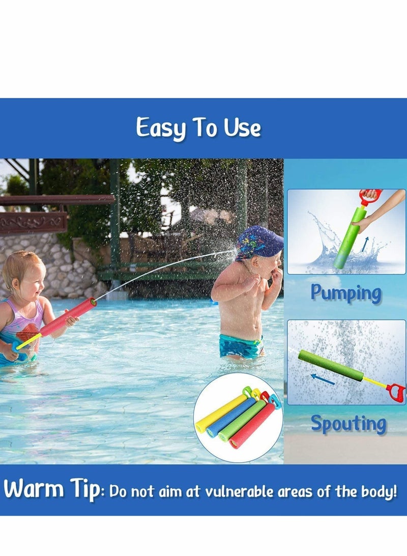 Excefore Water Squirt Gun for Kids, 8 Pack Dinosaur Foam Waters Blaster, 35 ft Range Pool Squirter Soaker, Toddler Shooter, Summer Outdoor Backyard Beach Party - Image 4