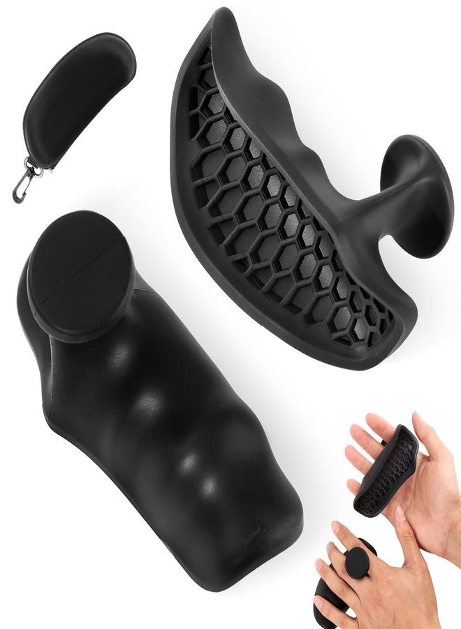 HUAFA Anti-Slip Workout Grips, 4.1 Inch Workout Weight Lifting Grips Pads，Ergonomics Weight Lifting Gloves for Men Women Deadlift, Fitness Training and Exercise, Large Gym Grips Pads for Palm Protection - Image 1