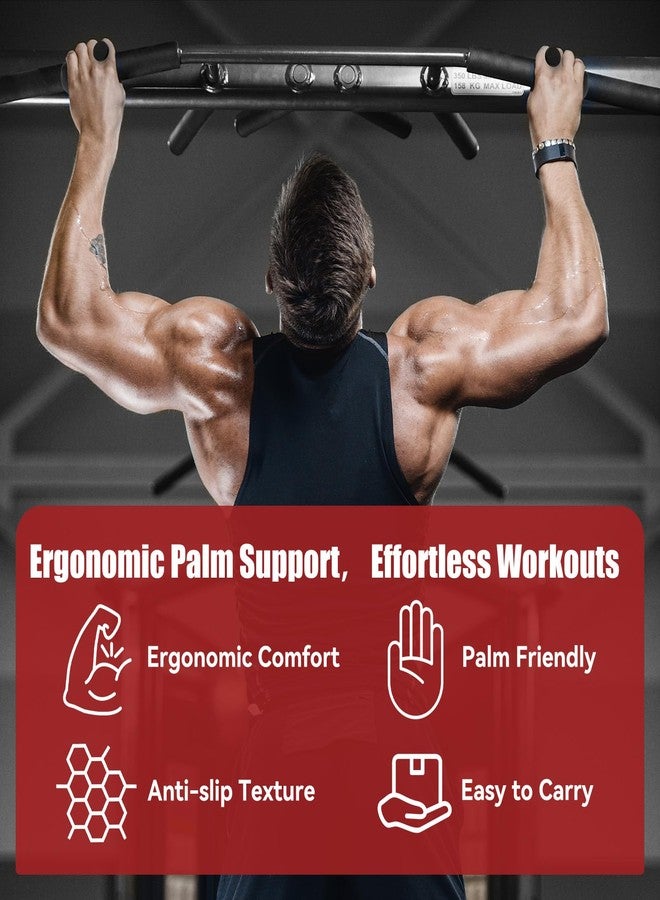 HUAFA Anti-Slip Workout Grips, 4.1 Inch Workout Weight Lifting Grips Pads，Ergonomics Weight Lifting Gloves for Men Women Deadlift, Fitness Training and Exercise, Large Gym Grips Pads for Palm Protection - Image 3