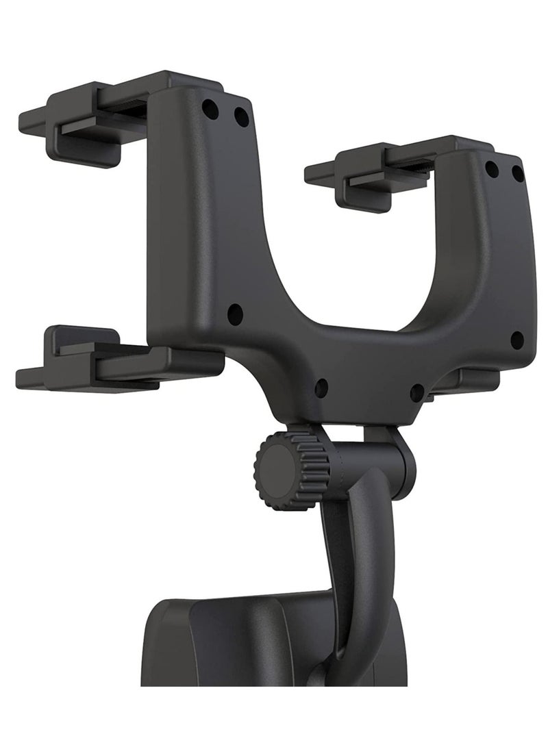 XO C70 Rearview mirror bracket 360 Degree Rotatable Adjustable Mobile Holder, Car Holder for Rearview Mirror Phone Holder Car Compatible with Mobile Phones - Image 3