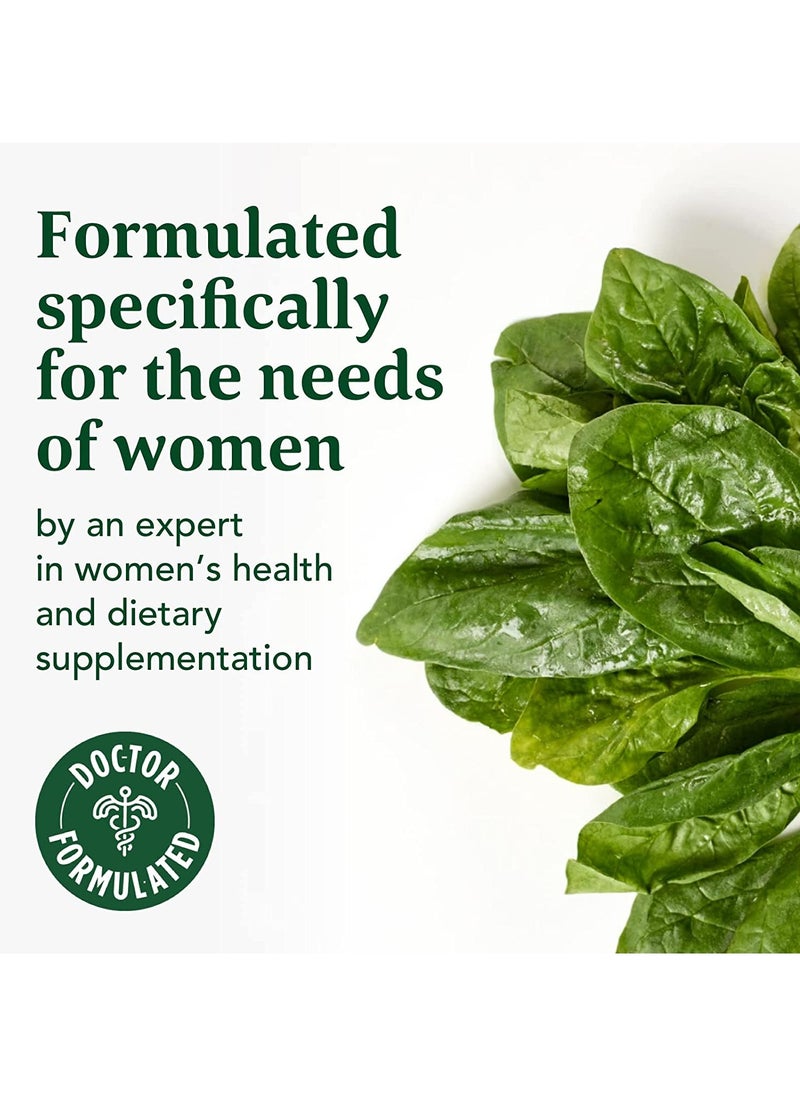 MegaFood - MegaFood Women's 55+ Advanced Multivitamin,Supports healthy aging,brain and bone health - 20 Natrients Including Choline  - 120 Tablets (60 Servings) - Image 1