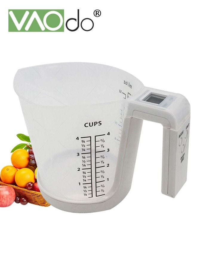 VAOdo Digital Kitchen Scale and Measuring Cup Removable Led Screen Multifunctional Kitchen Scale  - Image 1