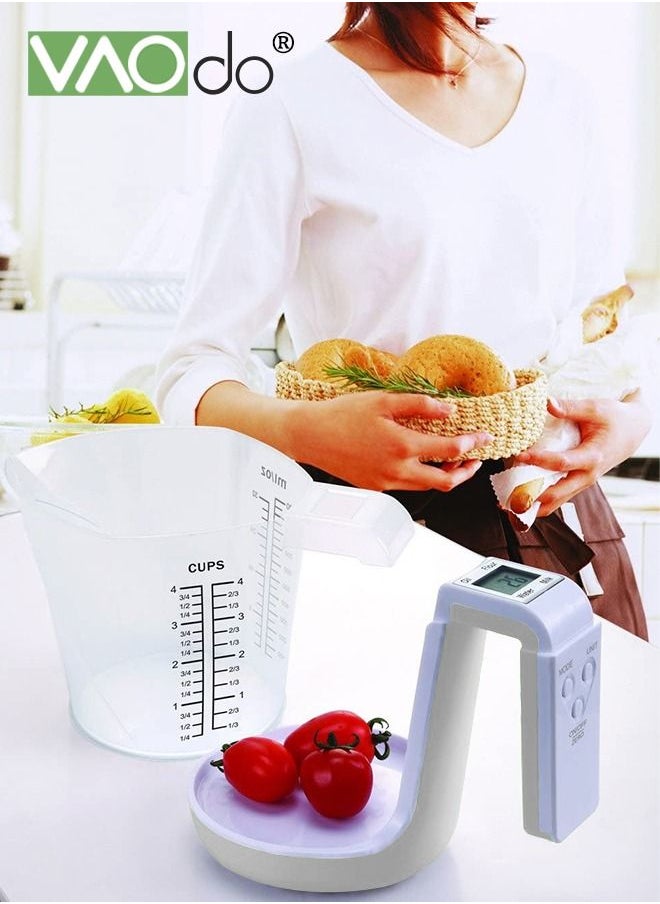 VAOdo Digital Kitchen Scale and Measuring Cup Removable Led Screen Multifunctional Kitchen Scale  - Image 4
