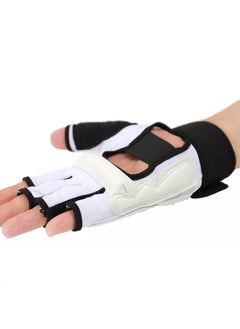 DUNISO Taekwondo Sparring Gloves Hand Foot Protectors Half Finger Value Set for Boxing Kickboxing Premium Wrist Wraps Ankle Grar Support Fit Men Women Kids Training  - Image 2