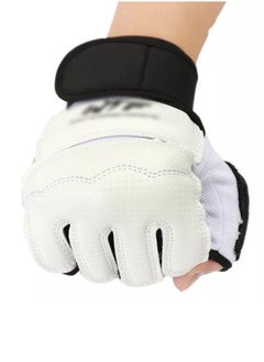 DUNISO Taekwondo Sparring Gloves Hand Foot Protectors Half Finger Value Set for Boxing Kickboxing Premium Wrist Wraps Ankle Grar Support Fit Men Women Kids Training  - Image 5