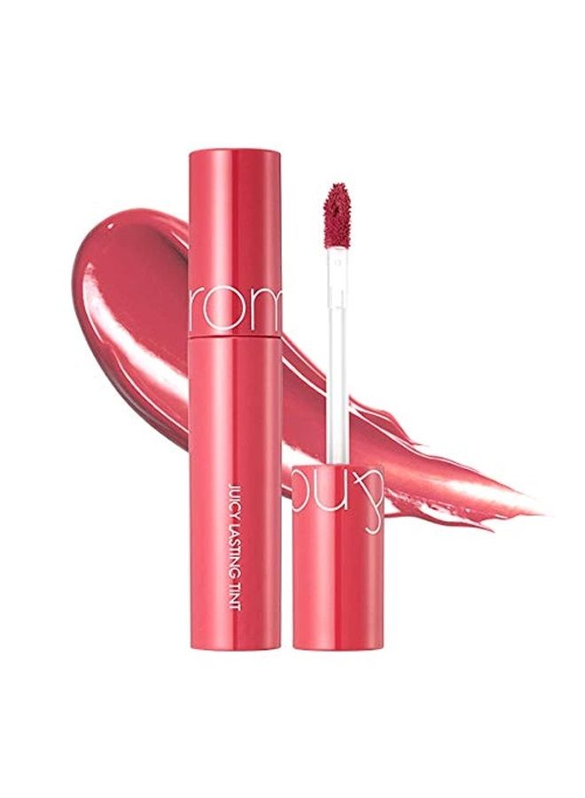 rom&nd Juicy Lasting Tint 5.3g K Beauty Lip Gloss Tint (09 LITCHI CORAL) - Image 1