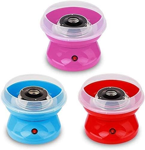 Cyrox Cyrox Cotton Candy Maker Machine Electric Sugar Floss Homemade Hard Sugar Free Candy with Detachable Splash Guard Sugar Spoon 10 Bamboo Sticks for Kids Carnival Party Kitchen Bakery 1Pcs  - Image 4