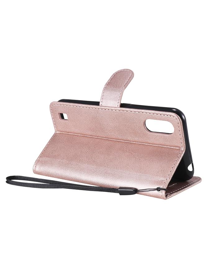 S-TOP Case For Samsung Galaxy M01 Solid Color Horizontal Flip Protective Leather Case with Holder & Card Slots & Wallet & Photo Frame & Lanyard - Image 5