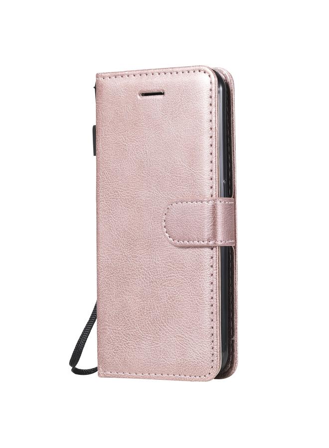 S-TOP Case For Samsung Galaxy M01 Solid Color Horizontal Flip Protective Leather Case with Holder & Card Slots & Wallet & Photo Frame & Lanyard - Image 2