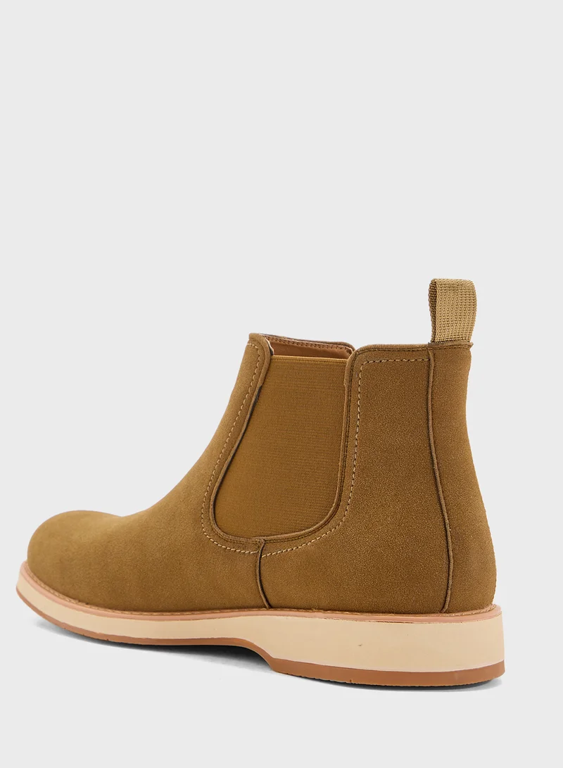 Robert Wood Suede Chelsea Boots