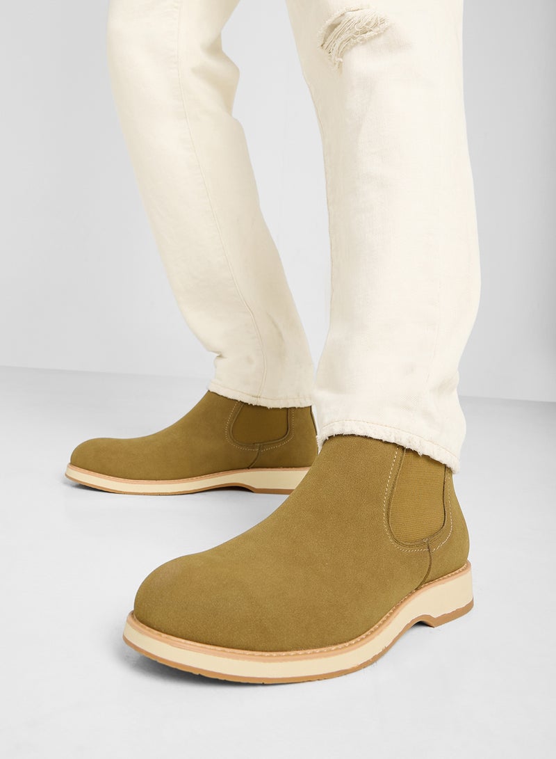 Robert Wood Suede Chelsea Boots  - Image 5