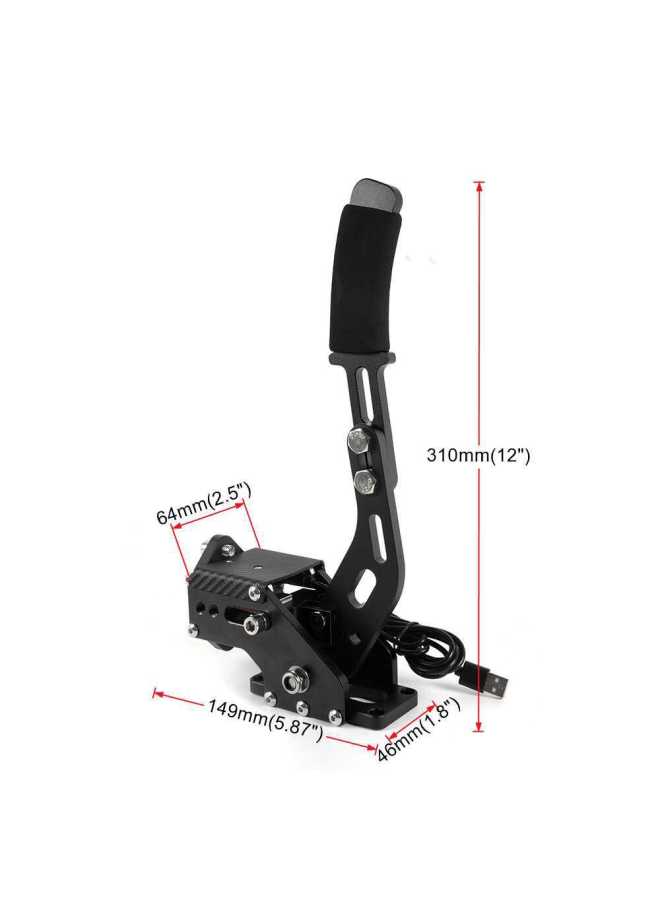 Drive-free Linear Drift Racing Game Handbrake PC Game Simulator USB Computer Dust AC Racing Plan G29-Product Color:Black Handbrake + Clamp  - Image 3
